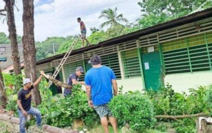 <p><strong>CLASSROOM SHORTAGE.</strong>  The Marcos pre-fabricated building at the Sibalom Central School in Sibalom, Antique, is being repaired in this undated photo. Department of Education (DepEd) Schools Division of Antique engineer Rex Galero said in an interview Tuesday (Aug 6, 2024) they need around PHP2.5 billion to address the classroom shortage in the province. <em>(Photo courtesy of Sibalom Central School)</em></p>