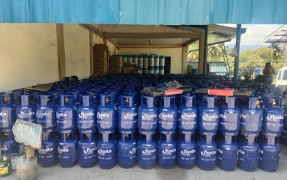 <p><strong>ILLEGAL TRADING.</strong> CIDG members bust illegal trading and refilling of LPG tanks during a two-day operation in Baler, Aurora in this Aug. 6, 2024 photo. The CIDG on Wednesday (Aug. 7) said PHP26.6 million worth of LPG tanks and other equipment were seized during the operation. <em>(Photo courtesy of CIDG)</em></p>