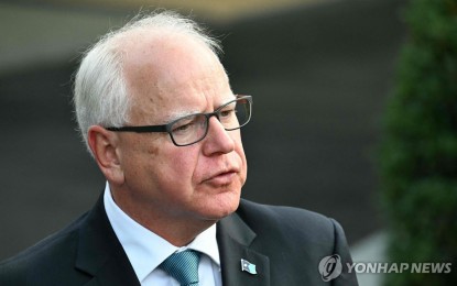 <p>Tim Walz <em>(Yonhap file photo)</em></p>