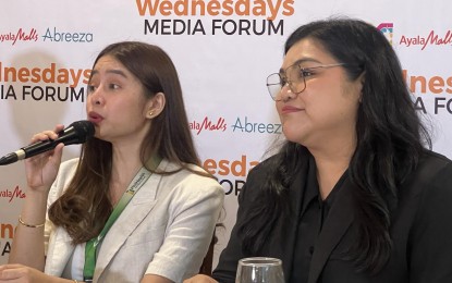 <p><strong>PHILHEALTH CLAIMS.</strong> PhilHealth 11(Davao Region) representatives Kleah Gayle Guevarra (left), the agency’s public relations officer, and medical specialist Dr. Gianelli Kristine Remocaldo bare during a press conference in Davao City Wednesday (Aug. 7, 2024) that for 2023, the agency paid PHP8.8 billion worth of claims in the region. PHP10.2 million claims were paid for the Konsulta package last year. <em>(PNA photo by Che Palicte)</em></p>