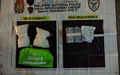 <p><strong>BUY-BUST.</strong> PDEG officers confiscate PHP13.6 million worth of suspected shabu in a sting operation in Barangay San Jose Gusu, Zamboanga City on Friday (Aug. 9, 2024). Arrested in the buy-bust was 37-year-old alias “Samson,” who was tagged as a high-value individual. <em>(Photo courtesy of PDEG)</em></p>