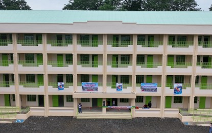 <p><strong>SCHOOL ENHANCEMENT</strong>. The PHP50.2 million worth four-story school building of Tayug National High School in Tayug, Pangasinan in this undated photo. The Department of Public Works and Highways started its construction in August 2023 and finished it last June in time for the opening of school year 2024-25 last July 29. <em>(Photo courtesy of DPWH Ilocos Region)</em></p>