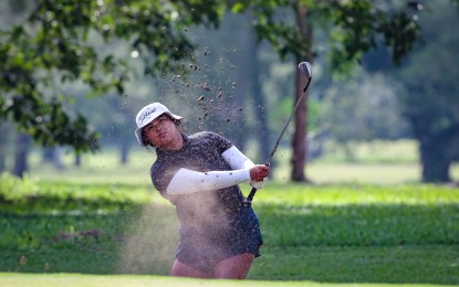 <p><strong>PREPPED</strong> <strong>UP.</strong> Ally Gaccion rules the girls' 16-18 category of the ICTSI JPGT Mindanao Series 3 at Del Monte Golf Club in Bukidnon on Friday (Aug. 9, 2024). She will bank on her home course advantage in the final leg at Pueblo de Oro in Cagayan de Oro City starting Monday (Aug. 12). <em>(Contributed photo)</em></p>