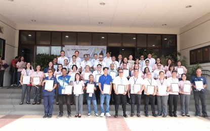 <p><strong>AWARDEES.</strong> Iloilo City honors 38 and three departments as part of its 87th Charter Day anniversary celebration in a ceremony on Monday (Aug. 19, 2024). This year’s celebration will be one of the grandest for the city, focusing on honoring exemplary Ilonggos in various sectors, according to Mayor Jerry Treñas. (Photo courtesy of Arnold Almacen/City Mayor’s Office)</p>