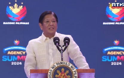 <p>President Ferdinand R. Marcos Jr. <em>(RTVM Screengrab)</em></p>