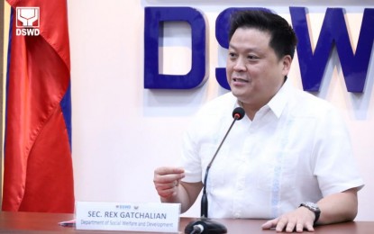 <p><strong>IMPROVING SOCIAL SERVICES.</strong> Department of Social Welfare and Development (DSWD) Secretary Rex Gatchalian speaks during a press briefing at the DSWD Central Office in Quezon City on Monday (Aug. 19, 2024). He said the agency does not only use monetary indicators or numbers in determining the qualified beneficiaries for its programs but also assesses other non-monetary indicators, like access to health care and education, as well as the family's social fabric status, among others. <em>(Photo courtesy of DSWD</em>)</p>