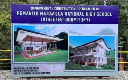 <p><strong>ATHLETES' DORM</strong>. The soon-to-rise athletes' dormitory inside the Romanito P. Maravilla Sr. National High School campus in Bacolod City. "We would like to give our athletes proper recognition and support for their training and development," said Mayor Alfredo Abelardo Benitez, who led the groundbreaking ceremony on Tuesday (Aug. 20, 2024). <em>(Photo courtesy of Bacolod City PIO)</em></p>