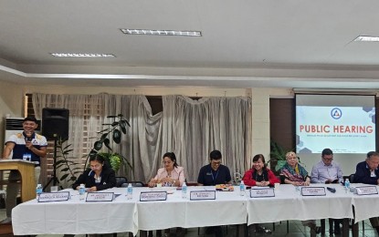 <p><strong>MINIMUM WAGE HIKE</strong>. Regional Tripartite Wages and Productivity Board Chairperson Lilia Estillore presides over a public hearing to determine the minimum wage increase for minimum wage earners in Central Visayas in Cebu City on Tuesday (Aug. 20, 2024). Estillore said the minimum wage increase may take effect by October. <em>(Photo courtesy of RTWPB-7)</em></p>