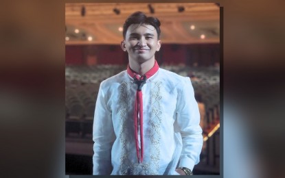 <p><strong>YOUNG HERO</strong>. Israel Hans Golez, 19, from Iloilo City participates in the National Awarding Ceremony of the Ten Accomplished Youth Organizations (TAYO) Awards 21 at the Manila Metropolitan Theater on Aug. 19, 2024. Project Kasanag, which provides access to light and electricity to Sombrero Island in Concepcion, Iloilo, bagged a special award during the culminating event. <em>(PNA photo by Kris M. Crismundo)</em></p>