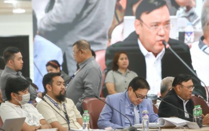 <p lang="en-US" style="margin: 0in; font-family: Calibri; font-size: 11.0pt;"><strong>OVERNIGHT STAY</strong>. Lawyer Harry Roque (rightmost) will spend 24 hours at the House of Representatives in Batasang Pambansa, Quezon City after he was cited in contempt during a hearing on Thursday (Aug. 22, 2024). Roque was found lying when he cited an appearance at a Manila lower court for non-attendance in a House investigation on Aug. 16, which the former presidential spokesperson said was an honest mistake because of confusion in schedule. <em>(PNA photo by Joan Bondoc)</em></p>