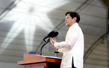 <p><strong>LOCAL GOVERNANCE</strong>. President Ferdinand R. Marcos Jr. delivers a speech during the Local Governance Summit 2024 at the Philippine International Convention Center in Pasay City on Friday (Aug. 23, 2024). President Marcos urged the local officials to maximize the use of new technology to ensure efficient and immediate delivery of government services. <em>(Photo from PCO Facebook page)</em></p>