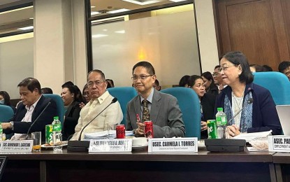 <p><strong>BUDGET FOR TESDA</strong>. Technical Education and Skills Development Authority Director General Jose Francisco Benitez (2nd from right) attends the budget deliberation with the House committee on appropriations in this Aug. 22, 2024 photo. In a press conference in Talisay City, Negros Occidental on Monday (Aug. 26, 2024), he batted for an increase in TESDA's budget so they could fund reforms thay they would push<em>. (Photo from Kiko Benitez Facebook page) </em></p>