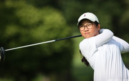 <p><strong>CONTENDER.</strong> Aerin Chan competes in the girls' 10-12 category of the Luzon Series 5 at the Luisita Golf and Country Club in Tarlac on August 21, 2024. She is one of the title contenders in Series 6 next week in Batangas. <em>(Contributed photo)</em></p>