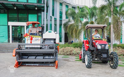 <p><strong>SUPPORT TO AGRI STUDIES.</strong> The Department of Agriculture in the Caraga Region (DA-13) handed over equipment to the Caraga State University in Butuan City on Wednesday (Aug. 28, 2024). The donation was part of a partnership to enhance the interests of studies in agriculture, especially mechanization in rice production.<em> (Photo courtesy of DA-13)</em></p>
<p> </p>