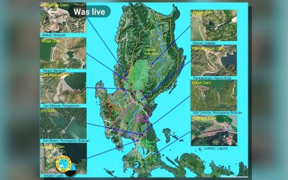 <p>Major dams in the Philippines <em>(Screenshot) </em></p>