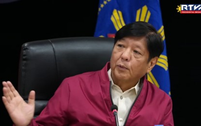 <p>President Ferdinand R. Marcos Jr. <em>(RTVM Screengrab)</em></p>