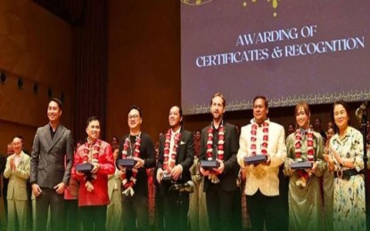 <p><strong>FILIPINO MUSIC</strong>. Participants in the 2nd Philippine Choral Festival are presented with awards in a ceremony at the Qatar National Convention Center on Sept. 6, 2024. Joining the event were diplomats, including Philippine Ambassador to the State of Qatar Lillibeth V. Pono, as well as various expatriate community groups and music enthusiasts. <em>(Asian Telegraph Qatar)</em></p>