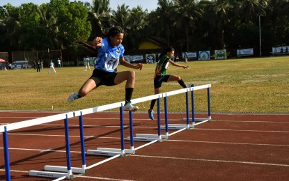 <p><strong>GRASSROOTS SPORTS</strong>. Athletes from different school divisions in the Department of Education-Cordillera compete in the hurdles events of the Cordillera Administrative Region Athletic Association (CARAA) in Apayao province in April 2024. The winners in the different events represented the region during the Palarong Pambansa in Cebu in July. <em>(PNA photo courtesy of Redjie Melvic Cawis/ PIA-CAR)</em></p>