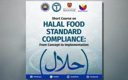 <p><strong>HALAL FOOD STANDARD.</strong> The Commission on Higher Education (CHED) is offering regular faculty members or technical personnel of higher education institutions (HEIs) an in-person short course about halal food standards alongside field visits in Indonesia. Interested applicants must be nominated by their HEIs  by sending all the requirements on or before Sept. 30 for the short course that will be conducted from Oct. 30 to Nov. 8. <em>(Photo courtesy of CHED)</em></p>