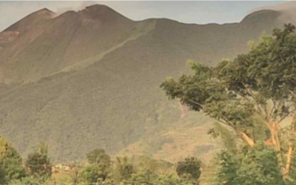 <p><strong>INCREASING UNREST.</strong> A view of Mt. Kanlaon, an active volcano in Negros Island, from the Negros Occidental side. The Department of Social Welfare and Development's (DSWD) Western Visayas and Central Visayas field offices on Thursday (Sept. 12, 2024) said they are on high alert and ready for the possible Kanlaon response operations as the volcano exhibits heightened unrest. <em>(Photo courtesy of Negros Occidental Provincial Disaster Risk Reduction and Management Office)</em></p>