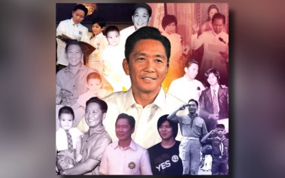 <p><strong>HONORING HIS FATHER.</strong> A photo collage of President Ferdinand R. Marcos Jr. and his father. The younger Marcos took to social media to celebrate his father's birthday, calling him his “guiding force” and “steady voice of reason” in fulfilling his role as the country's leader.<em> (Photo courtesy of Bongbong Marcos Facebook)</em></p>