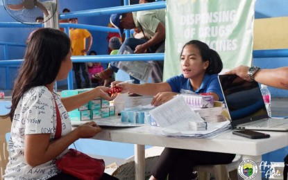 <p><strong>CHECK-UP</strong>. A PhilHealth member avails of the free medical consultation with medicine provision by the Philippine Health Insurance Corporation's Konsultasyong Sulit Tama (Konsulta) on Aug. 20, 2024 at the Civic Center in Balaoan town, La Union. Aside from the Konsulta, PhilHealth has paid PHP5.1 billion in medical and procedure claims in the Ilocos Region from January to July this year.<em> (Photo courtesy of Balaoan LGU's Facebook page)</em></p>