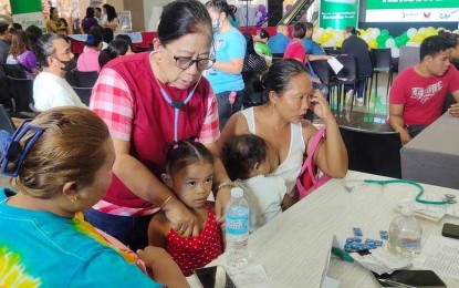 <p><strong>KONSULTA PROGRAM</strong>. Residents of San Jose de Buenavista avail of a medical consultation during the Konsulta caravan on April 1, 2024.  Philippine Health Insurance Corporation head Junie Sabusap said in an interview Thursday (Sept.12) that they are currently revisiting the 18 municipalities in the province after their caravan. <em>(Photo courtesy of San Jose de Buenavista Local Government Unit)</em></p>