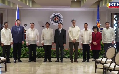 <p><strong>NEW PARTNERSHIP STRATEGY</strong>. President Ferdinand R. Marcos Jr. leads the launching and ceremonial turnover of the Asian Development Bank (ADB) Philippines Country Partnership Strategy (CPS) for 2024-2029 at the Heroes Hall of Malacañan Palace in Manila on Thursday (Sept. 12, 2024). The new CPS will serve as the Philippines' transformative agenda for the next six years, as it implements programs aimed at building a more prosperous, inclusive, and climate-resilient future for all Filipinos. <em>(Screenshot from RTVM)</em></p>