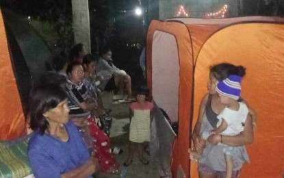 <p><strong>PREMPTIVELY EVACUATED.</strong>  Families stay in an evacuation center in Barangay Catungan II  after the local government of Sibalom in Antique province implemented a preemptive evacuation on Thursday night (Sept. 12, 2024). A total of 545 families were preemptively evacuated due to the heavy to intense rainfall<em>. (Photo courtesy of Radyo Kaabyanan)</em></p>