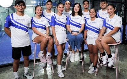 <p><strong>PH PRIDE.</strong> Pilipinas Padel president Senator Pia Cayetano (seated, center) with the national team and training pool members at the Play Padel in Greenfield District, Mandaluyong City on Friday (Sept. 13, 2024). The Philippines will join the Asia Pacific Padel Cup on Sept. 19 to 22 in Bali, Indonesia. <em>(Contributed photo)</em></p>