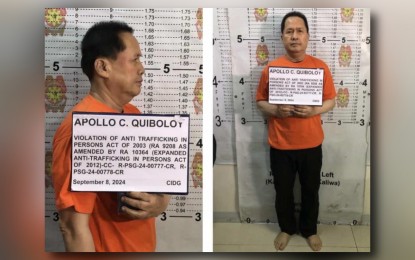 <p>Kingdom of Jesus Christ leader Apollo Quiboloy <em>(Photo courtesy of PNP Public Information Office)</em></p>