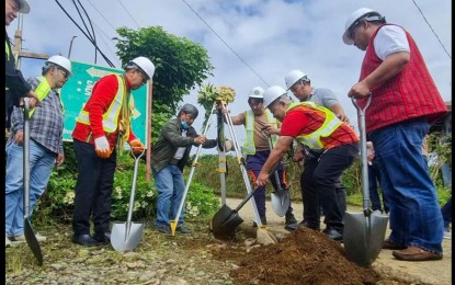 <p><strong>FOR PEACE AND DEVELOPMENT</strong>. Office of the Presidential Adviser on Peace, Reconciliation and Unity (OPAPRU) Secretary Carlito Galvez Jr. (3rd from left) leads the ground breaking of the PHP25-million road project in Bauko town, Mountain Province on Sept. 13, 2024 in time for the 38th year anniversary of the peace agreement between the national government and the local armed group, Cordillera Bodong Administration-Cordillera Peoples Liberation Army. The project was funded under the Payapa at Masaganang Pamayanan (PAMANA) Program. <em>(Photo courtesy of Novy Del Rosario/ MP PIO)</em></p>