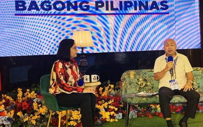 <p><strong>DOLE PROGRAMS.</strong> DOLE-Caraga Assistant Regional Director Raymond Fel Sajor discusses key programs during the Kapihan sa Bagong Pilipinas in Butuan City on Tuesday (Sept. 17, 2024). Programs highlighted are the Special Program for Employment of Students, Government Internship Program and Tulong Panghanapbuhay sa Ating Disadvantaged/Displaced Workers. <em>(PNA photo by Alexander Lopez)</em></p>