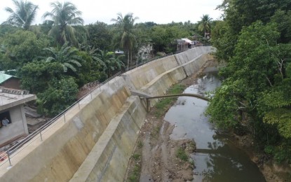 <p><strong>FLOOD CONTROL PROJECT</strong>. The PHP49-million seawall infrastructure project in Barangay Tabi, Gubat Sorsogon province. The 320-meter flood-control project protects the residents from the destructive impact of seasonal flooding.<em> (Photo courtesy of DPWH-Bicol)</em></p>