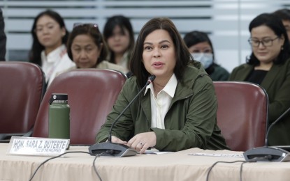 <p><strong>VP IN CONGRESS</strong>. Vice President Sara Duterte attends the hearing conducted by the House Committee on Good Government and Public Accountability on her office's budget utilization on Wednesday (Sept. 18, 2024). Duterte maintained that the Office of the Vice President had done nothing wrong, stressing that there was "no misuse of funds". <em>(Photo courtesy of the House Press and Public Affairs Bureau)</em></p>