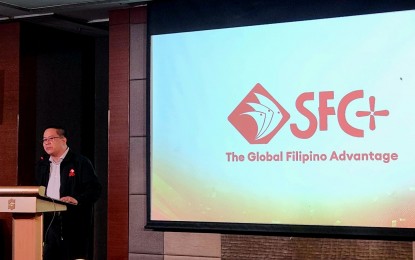 <p><strong>DIGITAL HUB</strong>. Seafood City executive vice president and SFC+, Inc. president and CEO Elewin Rebaya at the SFC+ launching at Makati Shangri-La on Wednesday (Sept. 18, 2024). SFC+ is the digital marketplace of the largest Filipino 'grocerant' in North America. <em>(PNA photo by Kris M. Crismundo)</em></p>