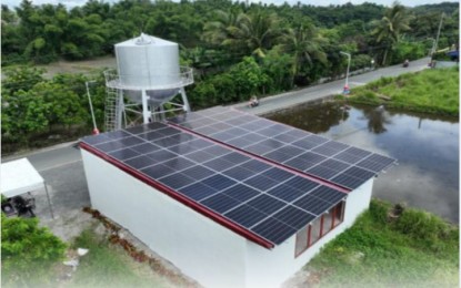 <p><strong>SOLAR-POWERED WATER SYSTEM</strong>. A solar-powered water system built by the Department of Public Works and Highways (DPWH) in Barangay San Guillermo, Lipa City, Batangas province. Similar projects were built by the agency in Barangay Castillo, Padre Garcia town, and Barangay Catandala in Ibaan<em>. (Photo courtesy of DPWH Batangas 4th DEO) </em></p>