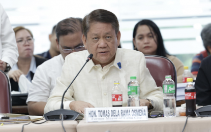 <p><strong>WEEKLY PAYOLA</strong>. Former Cebu City Rep. Tommy Osmeña gives testimonies in the House Quad Committee hearing on Thursday (Sept. 19, 2024). He told the joint panel that former Philippine National Police-Criminal Investigation and Detection Group chief Royina Garma allegedly received PHP1 million weekly in payola from illegal gambling while assigned in Davao City. <em>(House of Representatives photo)</em></p>