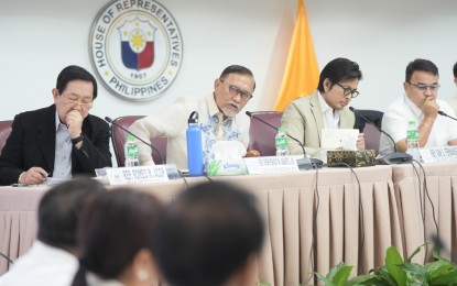 <p><strong>HOUSE PROBE</strong>. The House of Representatives quad committee holds its fifth hearing into interconnected issues of Philippine Offshore Gaming Operators, illegal drugs, money-laundering and extrajudicial killings on Sept. 12, 2024. House Committee on Human Rights chairperson and Manila 6th District Rep. Bienvenido Abante Jr. (2nd from left) said on Monday (Sept. 23) the hearings will continue even during recess. <em>(File photo courtesy of HRep Press and Public Affairs Bureau)</em></p>