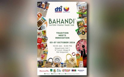 <p><strong>MARKET FAIR.</strong> The Bahandi Trade Fair information material from the Department of Trade and Industry (DTI). Micro, small, and medium enterprises in Eastern Visayas are eyeing at least PHP40 million in sales in a five-day Bahandi Trade Fair in Metro Manila on Oct. 3 to 7, bringing local products to the capital<em>. (DTI image)</em></p>