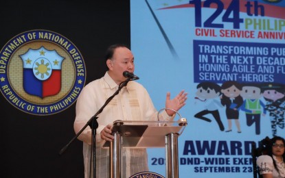 <p>DND Secretary Gilberto Teodoro Jr. <em>(Photo courtesy of the DND)</em></p>