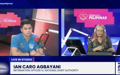 <p><strong>YOUTH IN AGRICULTURE.</strong> National Dairy Authority (NDA) Information Officer IV Ian Caro Agbayani discusses the various agency initiatives to encourage youth participation in agriculture during the Radyo Pilipinas public forum on Tuesday (Sept. 24, 2024). Agbayani said this is in line with the goals of the administration of President Ferdinand R. Marcos Jr. <em>(Screengrab)</em></p>