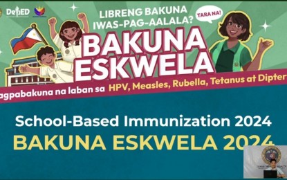 DOH urges parents to prepare kids for 'Bakuna Eskwela'