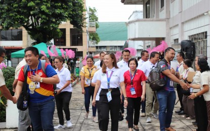 <p><strong>ASSESSMENT</strong>. The national validation team from the Department of the Interior and Local Government meets with local officials in Alangalang, Leyte in this Sept. 18, 2024 photo. At least 53 local government units in Eastern Visayas have been assessed at the national level as potential passers for the 2024 Seal of Good Local Governance. <em>(Photo courtesy of Department of the Interior and Local Government)</em></p>