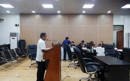 <p><strong>SKILLS TRAINING.</strong> Antique Board Member Pio Jessielito Sumande Sr. authors a resolution giving Antique Governor Rhodora J. Cadiao the authority to enter into a Memorandum of Agreement with the Technical Education and Skills Development Authority (TESDA) for the sacada skills training during their regular session on Sept. 16, 2024. Sumande said in an interview Wednesday (Sept. 25) that skills training is now available for sacadas at the TESDA Antique Provincial Training Center in the Municipality of Hamtic and accredited schools. <em>(Photo courtesy of Annabel Consuelo J. Petinglay)</em></p>