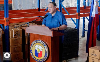 <p>Defense Secretary Gilberto Teodoro Jr. <em>(Photo courtesy of OCD)</em></p>