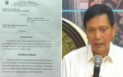 <p><strong>GRAFT CASE.</strong> The Office of the Ombudsman recommends the filing of three counts of graft cases against suspended Cebu City Mayor Michael Rama on Wednesday (Sept. 25, 2024). The mayor is still serving a six-month preventive suspension. <em>(Contributed photo)</em></p>