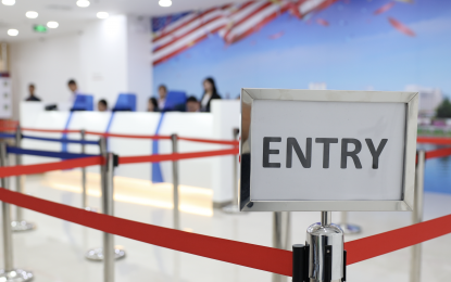 <p><strong>VISA PROCESSING.</strong> Inside the new US Embassy Visa Application Center of the US Embassy at Parqal Building in Parañaque City. Applicants processing their US visas would only take less than 10 minutes to finish the first two steps in their application once the VAC opens on Saturday (Sept. 28, 2024).<em> (Photo courtesy of the US Embassy in Manila)</em></p>