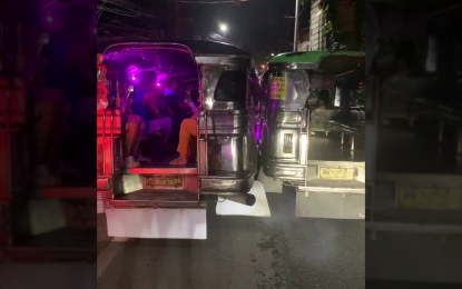 <p><strong>JEEPNEYS COLLIDE</strong>. Two jeepneys engage in repeated collisions along a small and congested road in Barangay Bagong Silang in Caloocan City on Thursday (Sept. 26, 2024). A road rage allegedly triggered the repeated collisions, prompting the Land Transportation Office to summon the operators of both jeepneys. <em>(Screengrab from Facebook video courtesy of John Del Bulandos)</em></p>