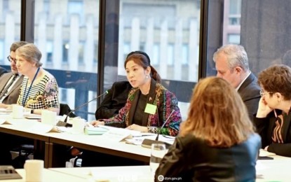 <p><strong>ANTI-CORRUPTION MEASURES.</strong> Department of Budget and Management Secretary Amenah Pangandaman joins the Open Government Partnership leaders’ roundtable at the Ford Foundation in New York City on Thursday (Sept. 26, 2024, US time). Pangandaman discussed the Philippines' initiatives to further advance open government reforms, combat corruption and strengthen democracy. <em>(Photo courtesy of DBM)</em></p>